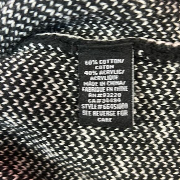 DC skatewear skater snowflake zippered cardigan sweater, size med - Picture 8 of 10